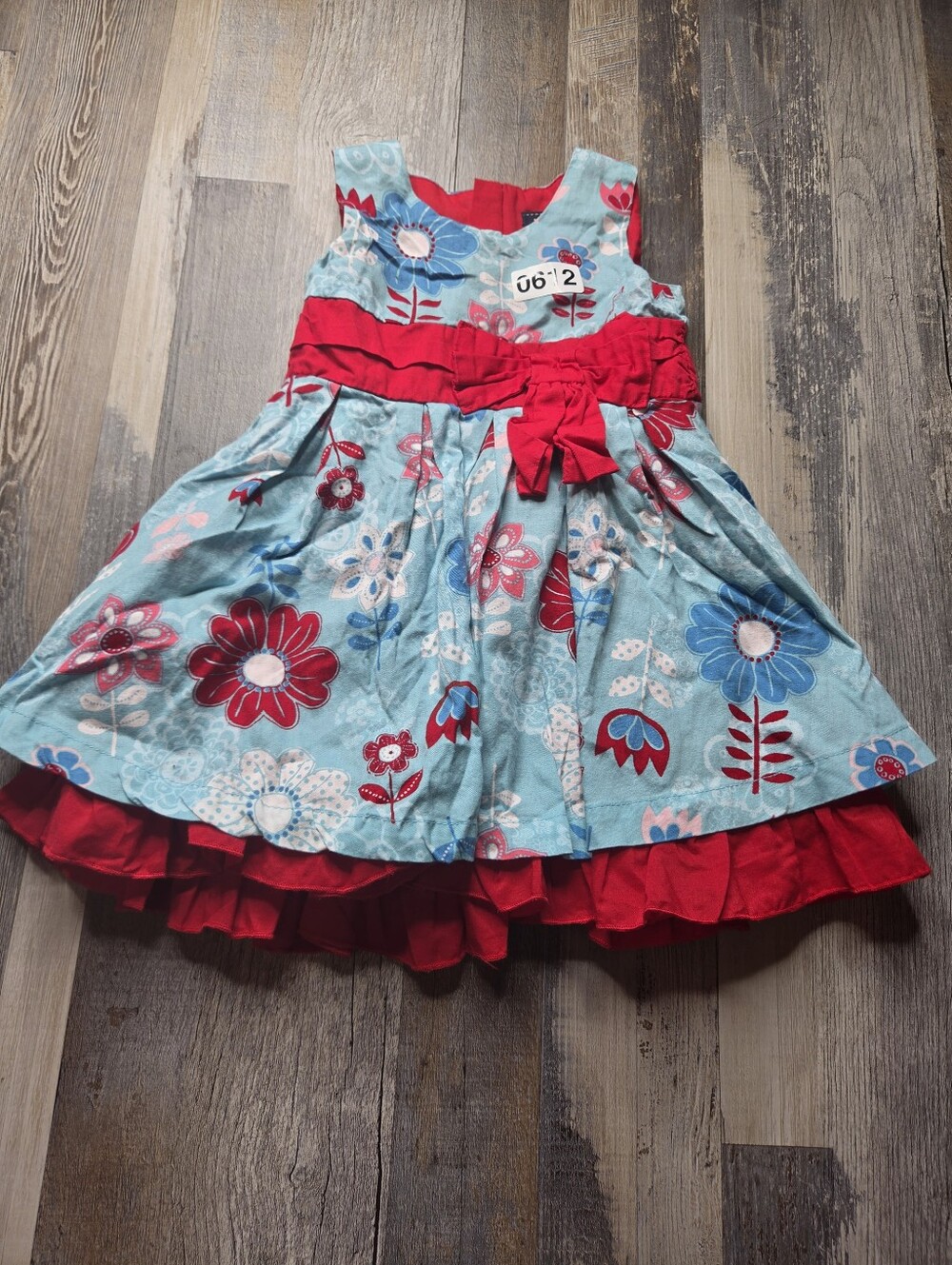 Pumpkin Patch Girls Dress Floral Print 6-12 Months